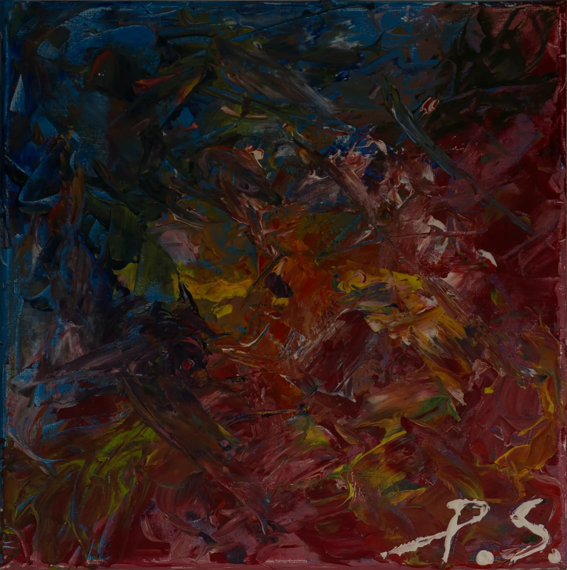 Muster II, Acryl auf Leinwand, 30 × 30 cm