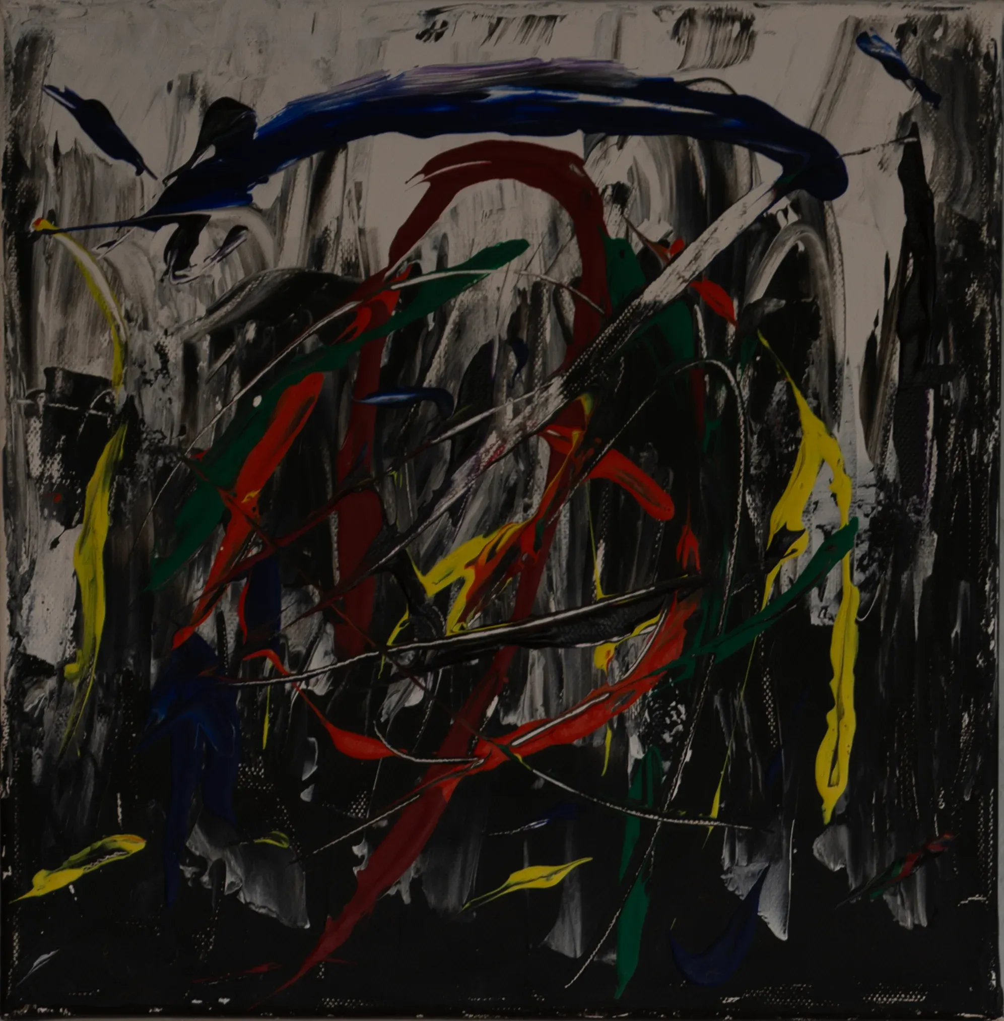 Blick, Acryl auf Leinwand, 30 × 30 cm