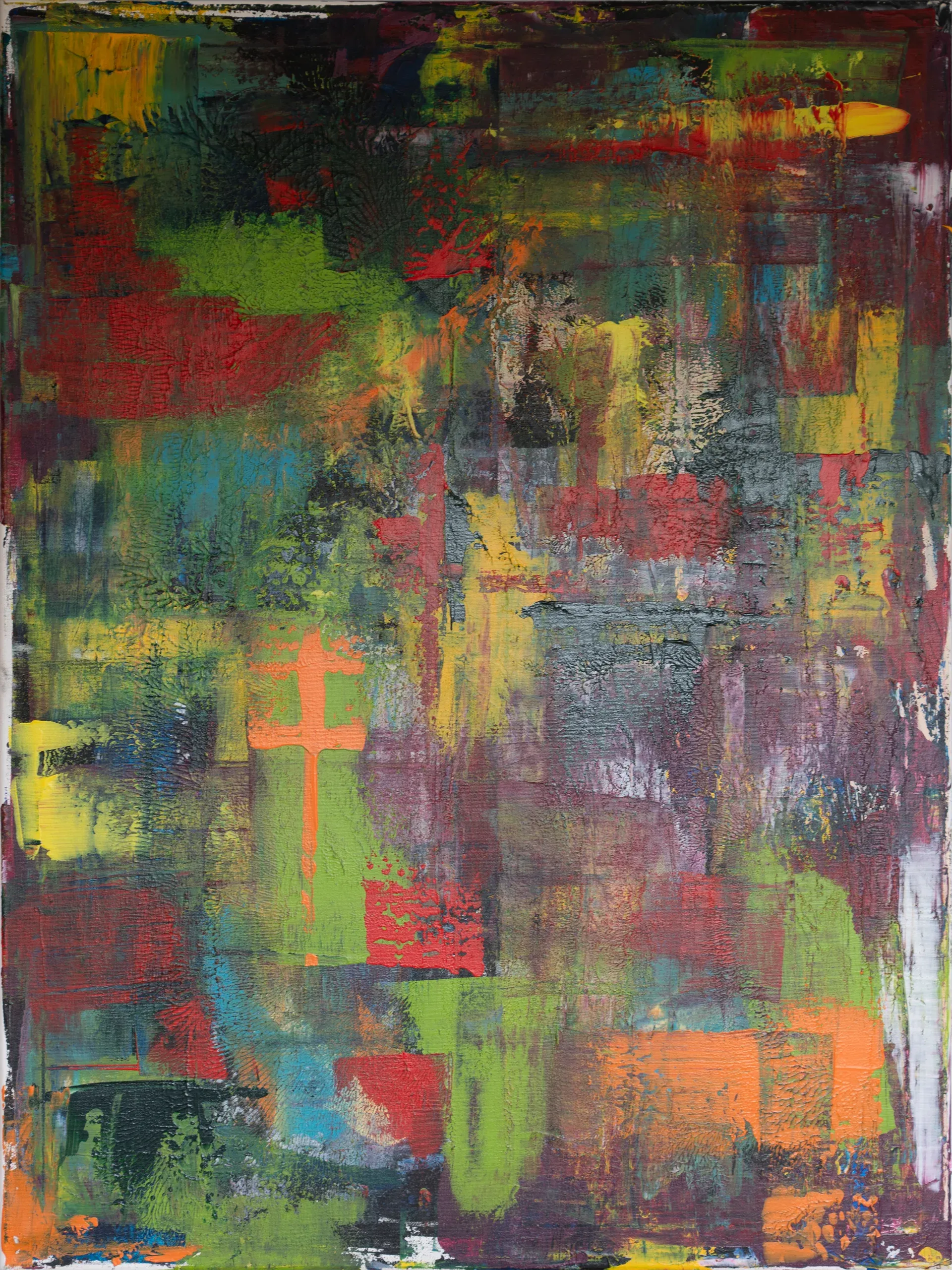 Aufmerksam, Acryl auf Leinwand, 60 × 80 cm