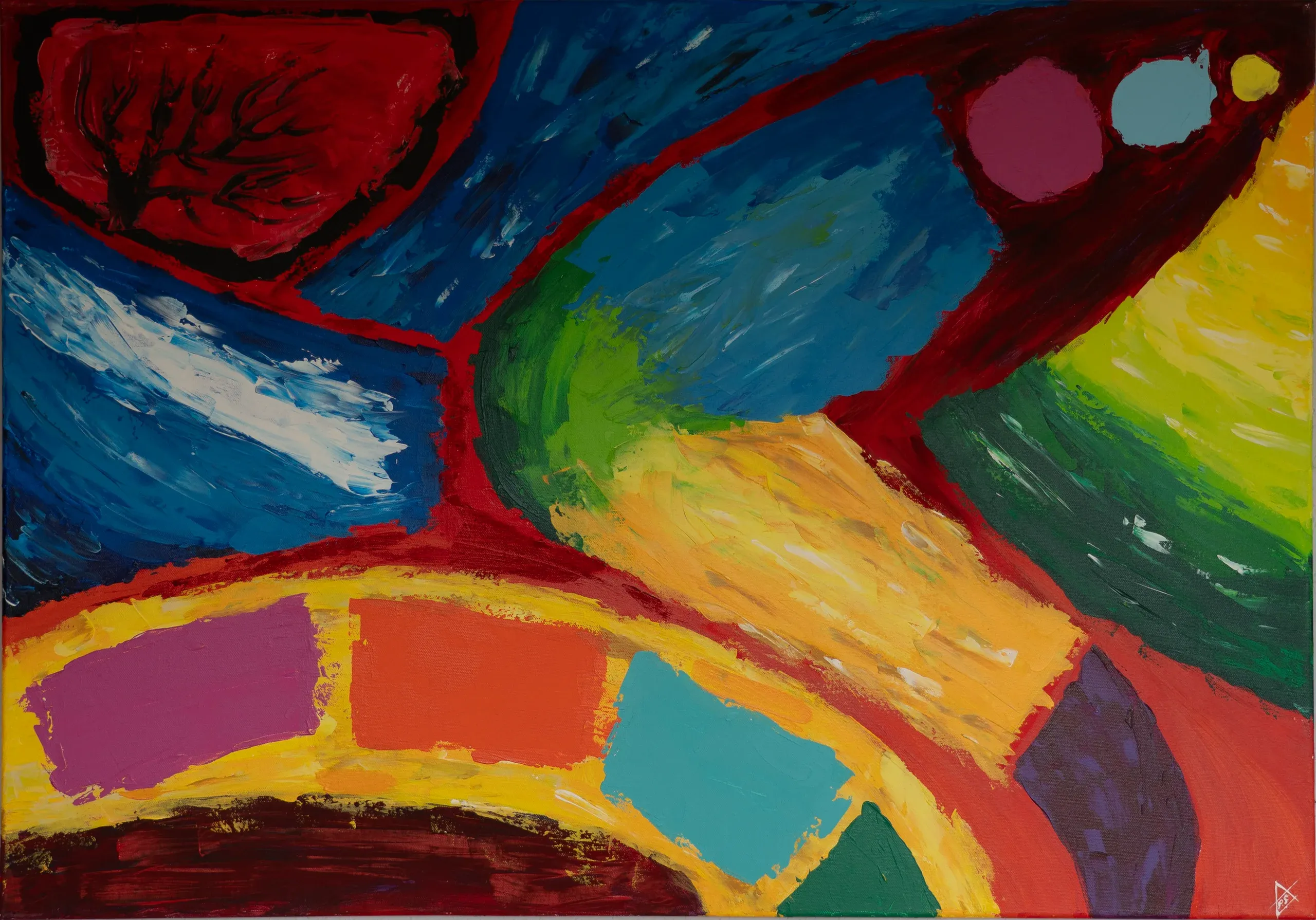 Frühling, Acryl auf Leinwand, 100 × 70 cm