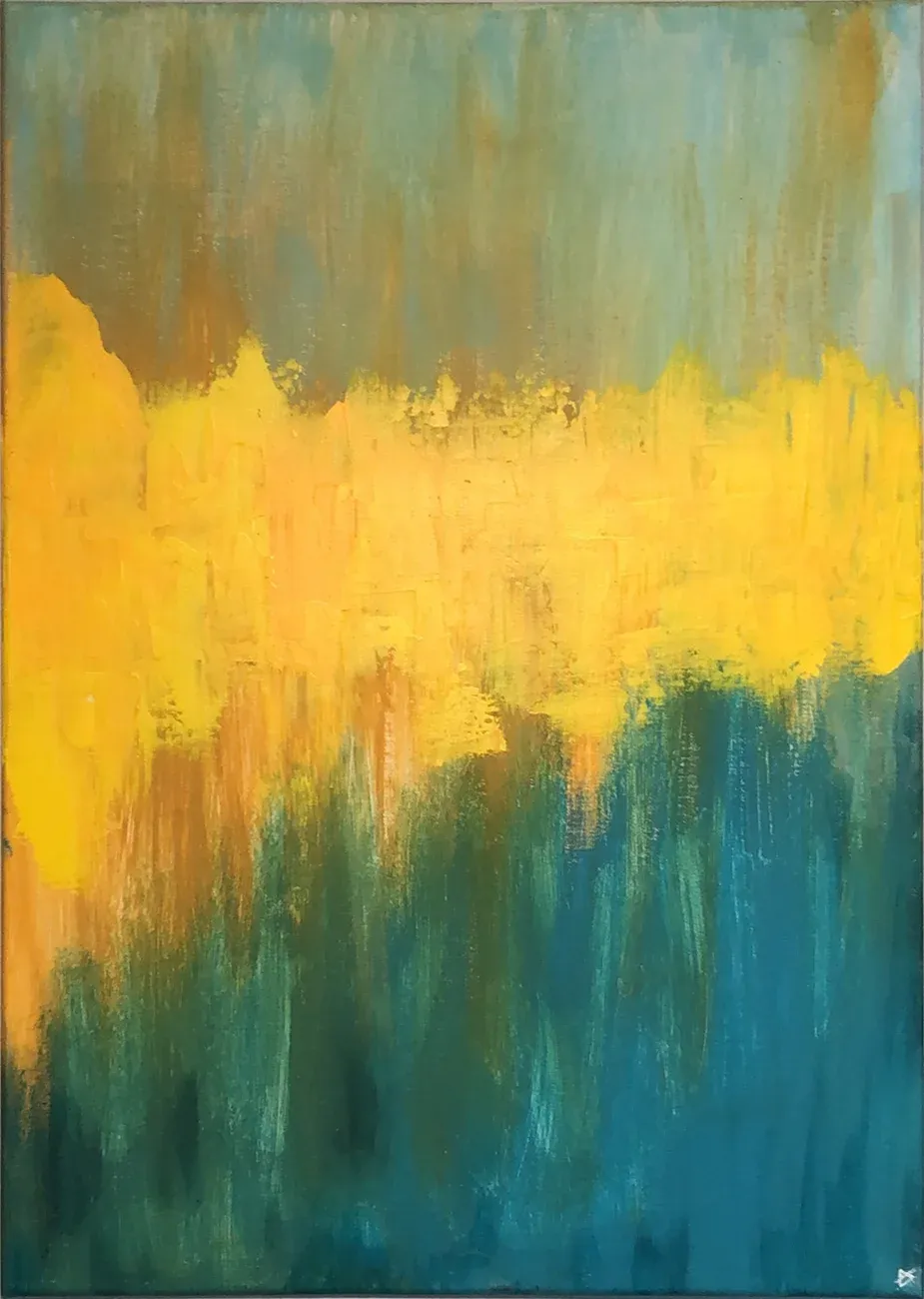 Zuflucht, Acryl auf Leinwand, 50 × 70 cm