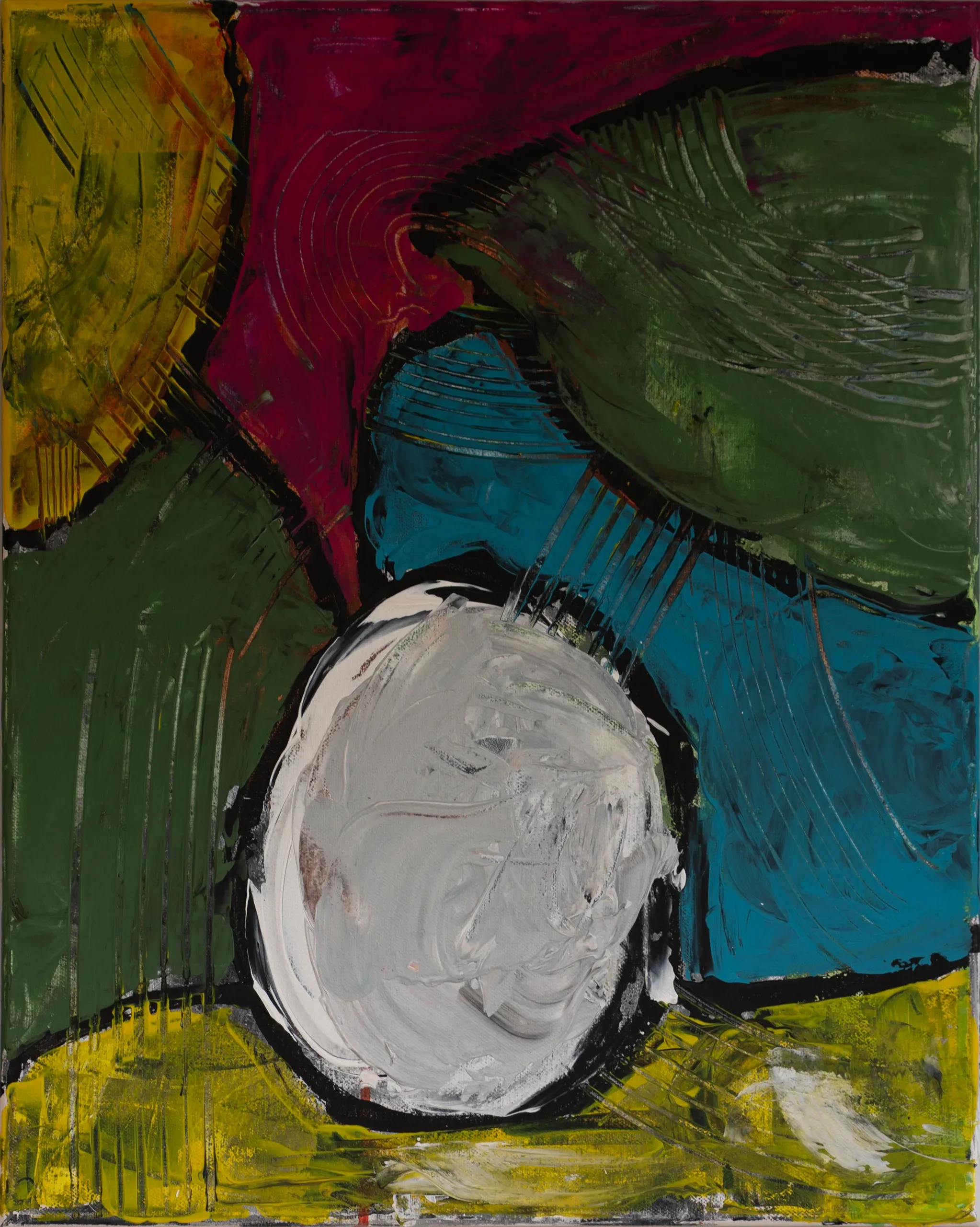 Dark, Acryl auf Leinwand, 40 × 50 cm