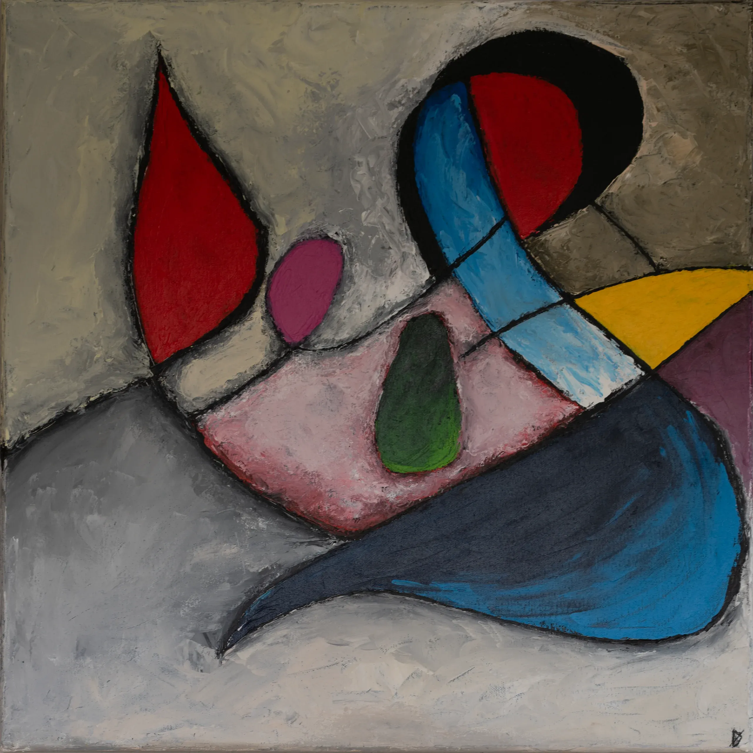 Journey, Acryl auf Leinwand, 50 × 50 cm