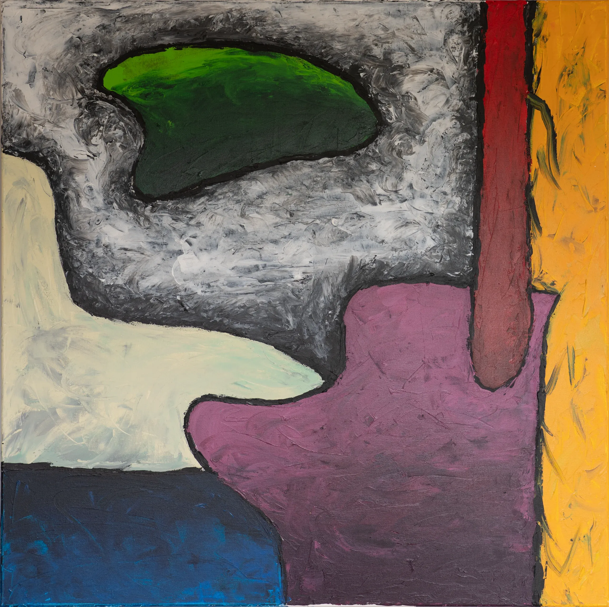 Flow, Acryl auf Leinwand, 80 × 80 cm