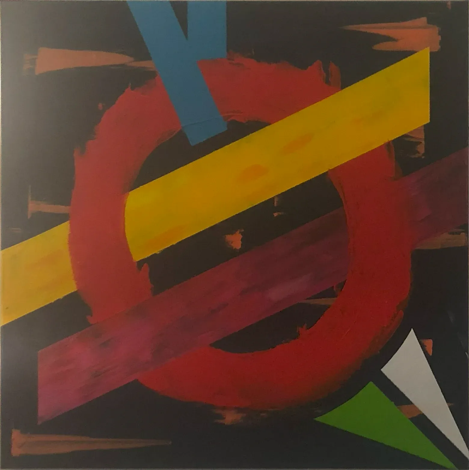 Deal?, Acryl auf Leinwand, 50 × 50 cm