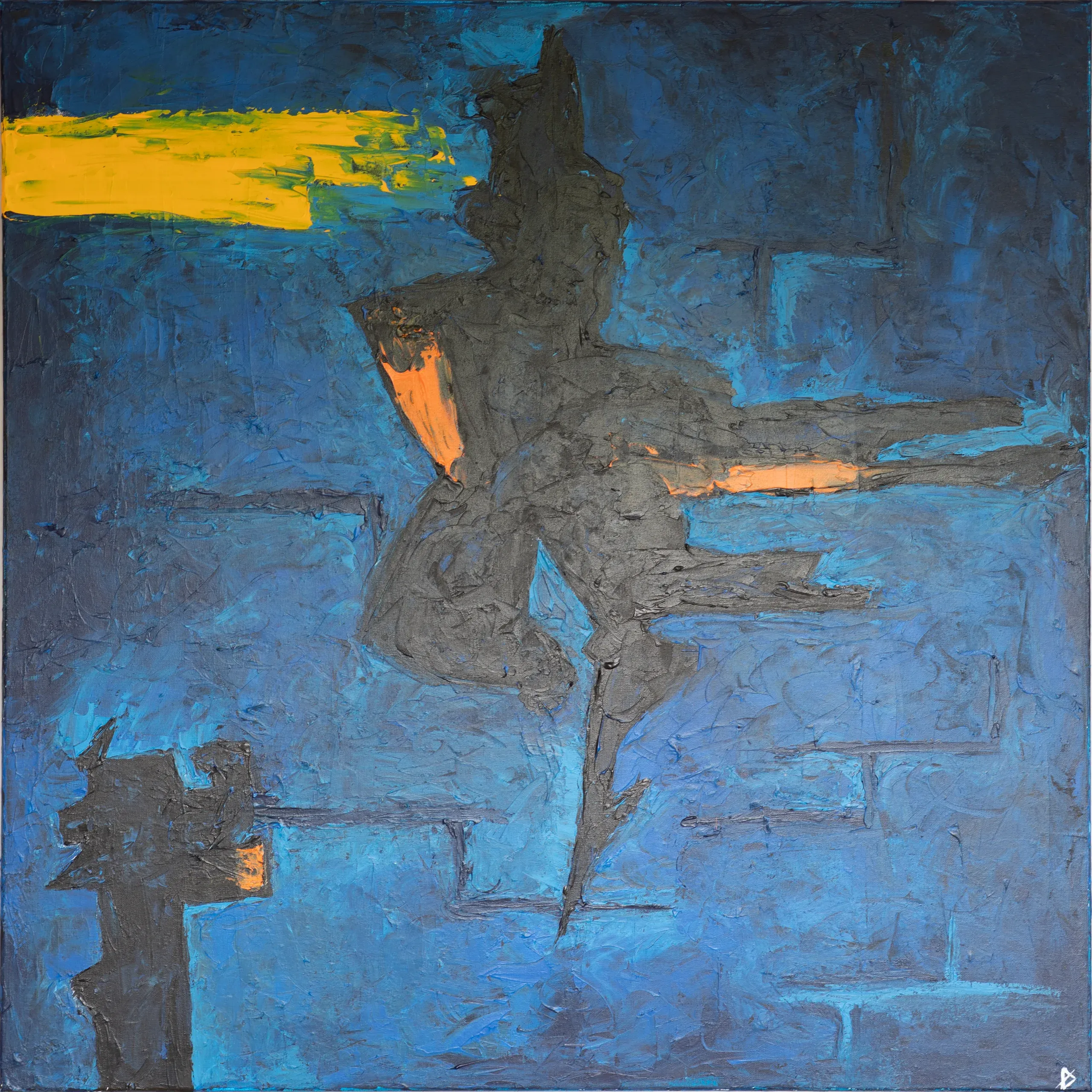 Geborgenheit, Acryl auf Leinwand, 80 × 80 cm