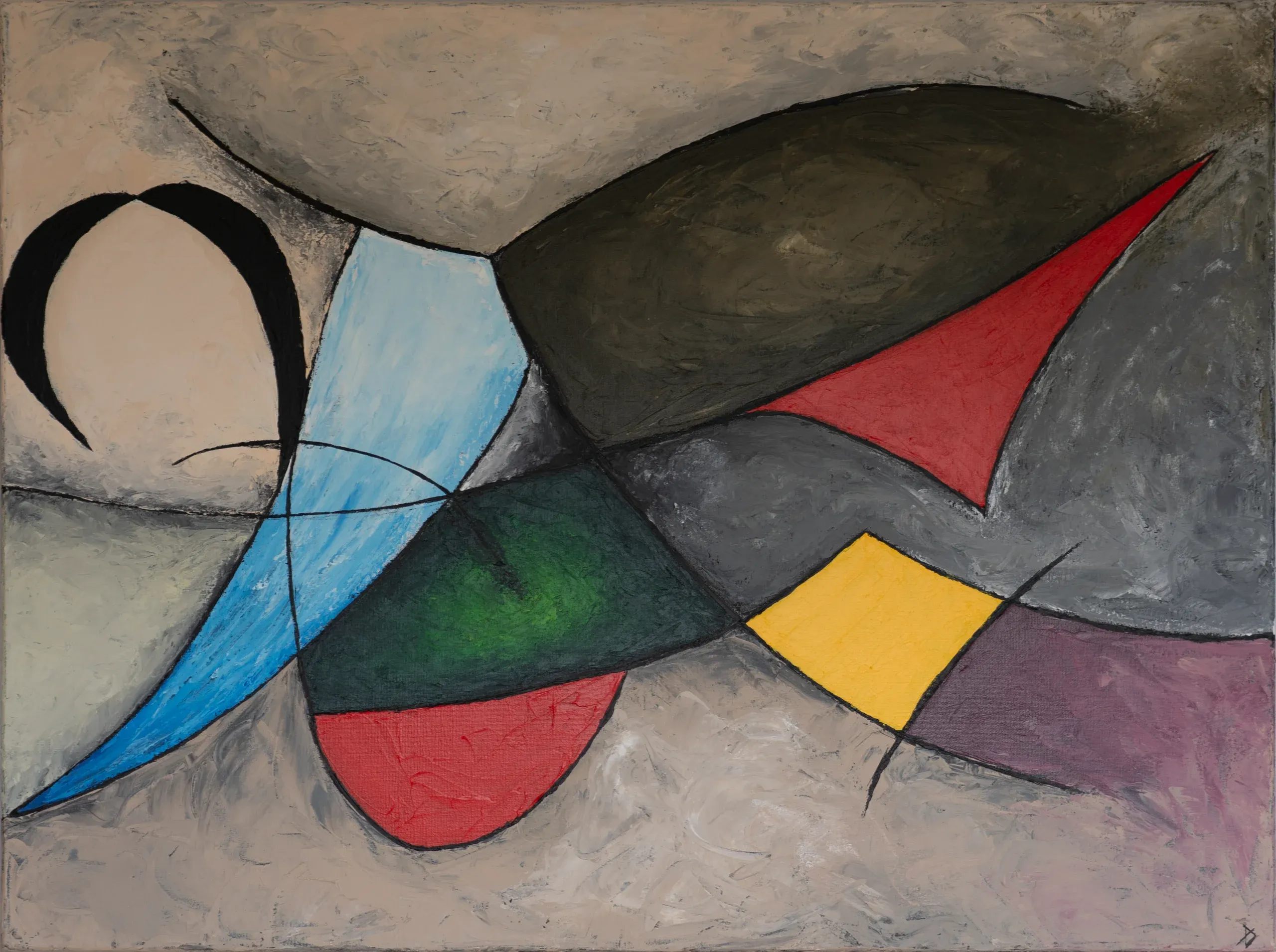 Progress, Acryl auf Leinwand, 80 × 60 cm