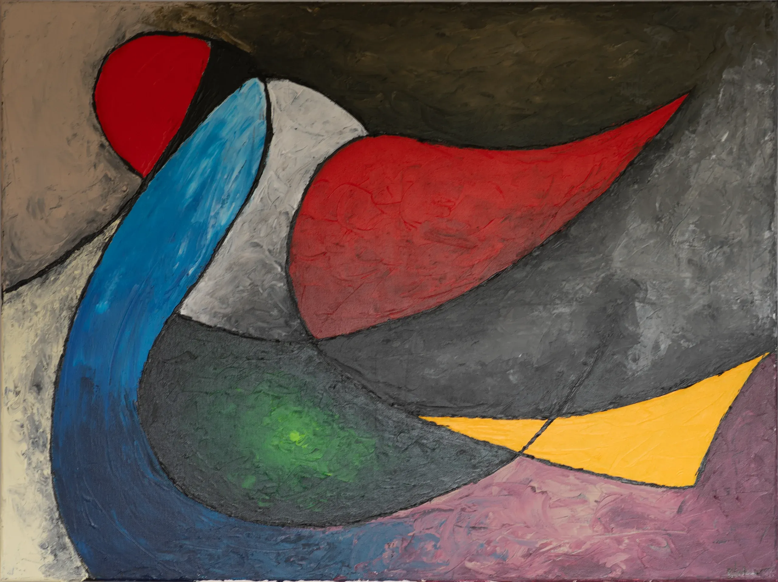 Detour, Acryl auf Leinwand, 80 × 60 cm