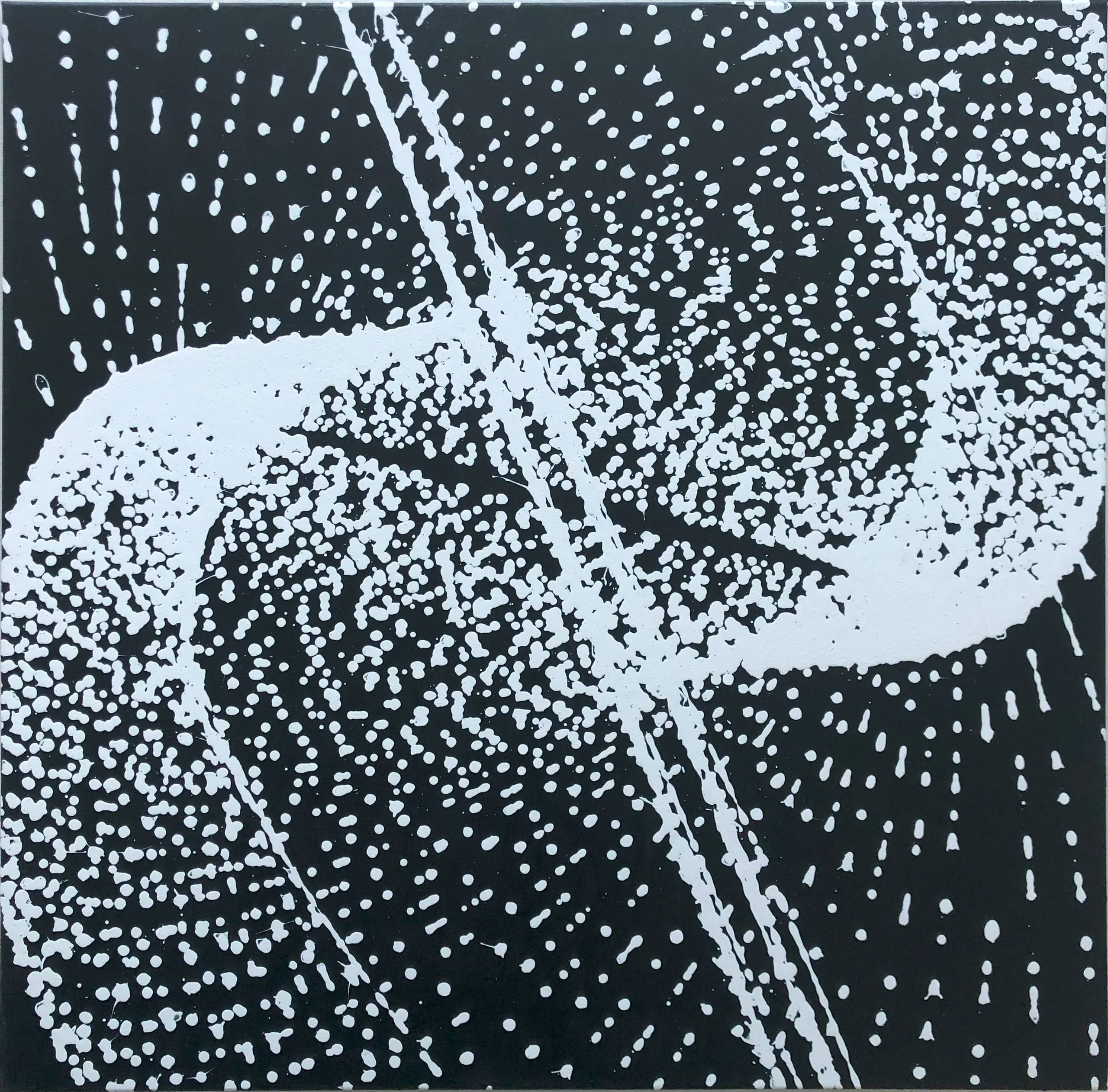 Rhythmus, Acryl auf Leinwand, 80 × 80 cm